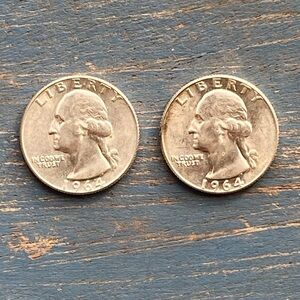 1964 Liberty Silver Quarter Coin